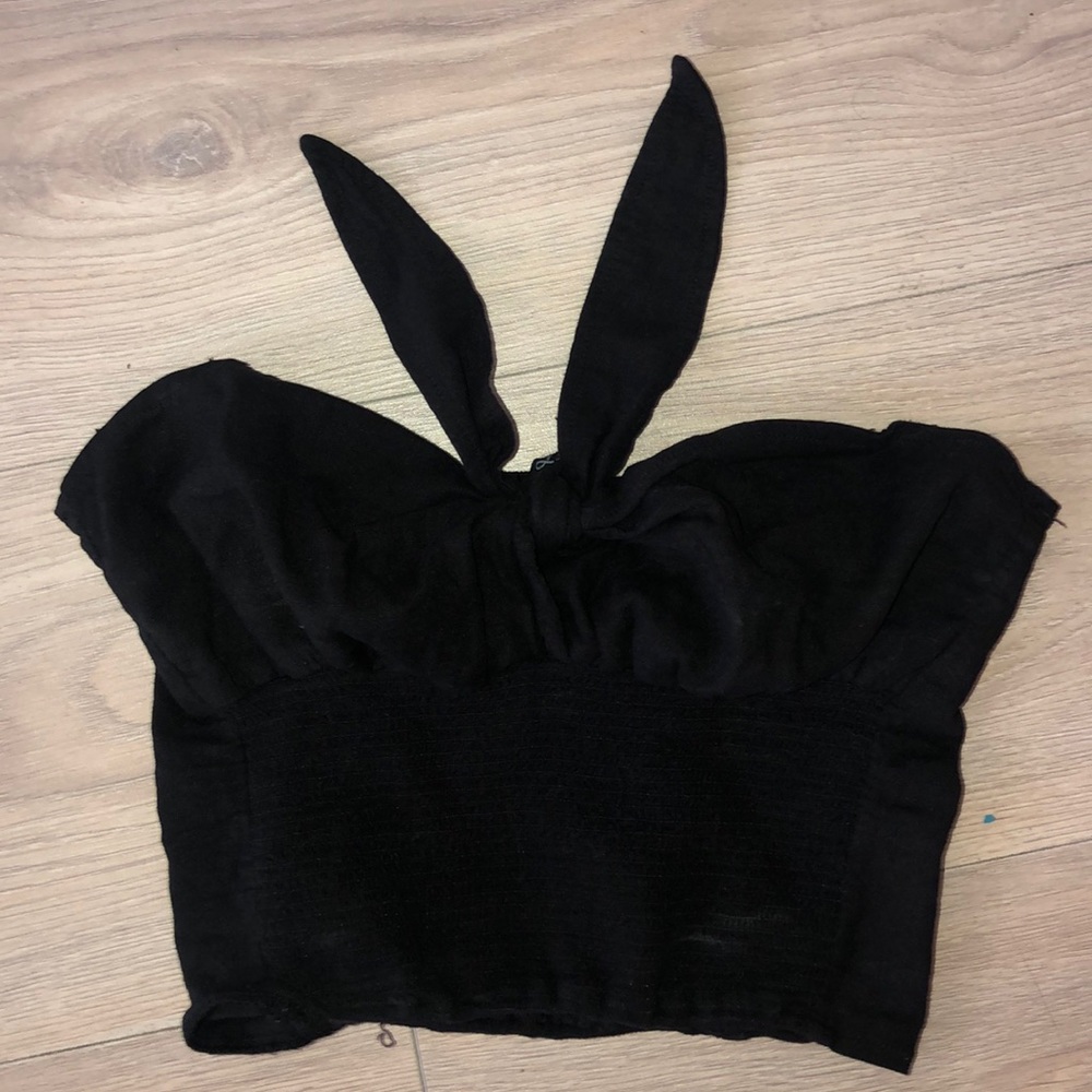 BRANDY MELVILLE black tie tube top